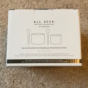 READ DESCRIPTION - Rae Dunn Guac/Salsa bowls/spoon